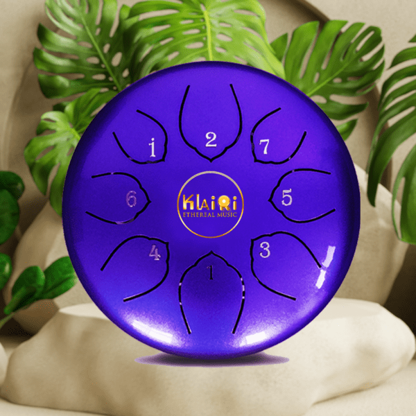 mini purple ethereal steel tongue drum