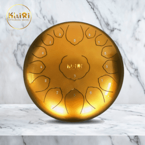 gold ethereal steel tongue drum